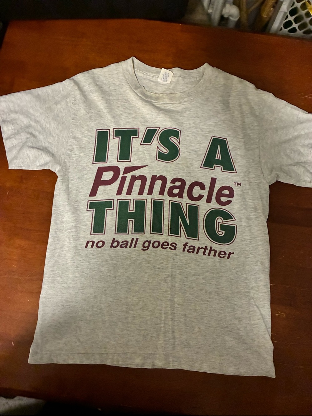 Vintage 90s Pinnacle Golf tee Velva Sheen USA single stitch graphic shirt M